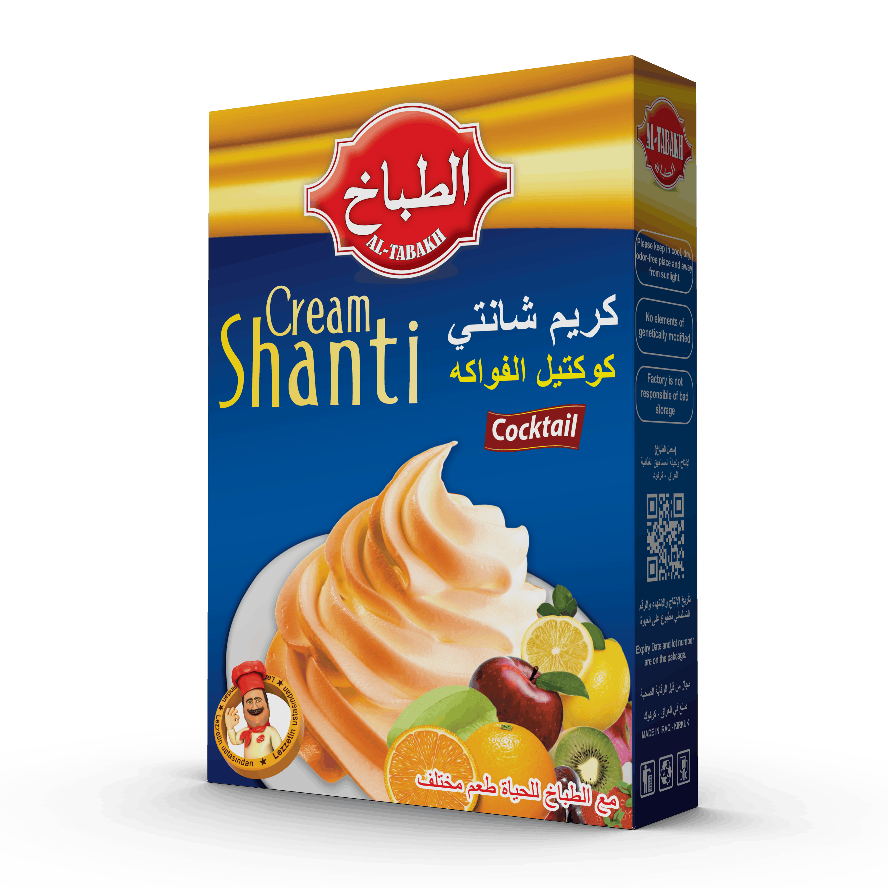 Chantilly kremalı kokteyl